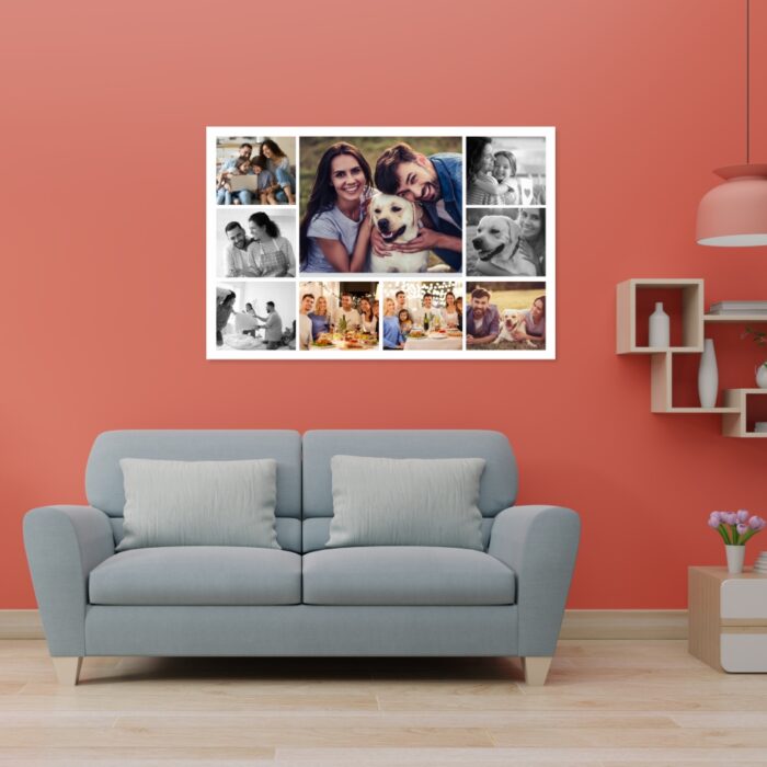 Collage display photos